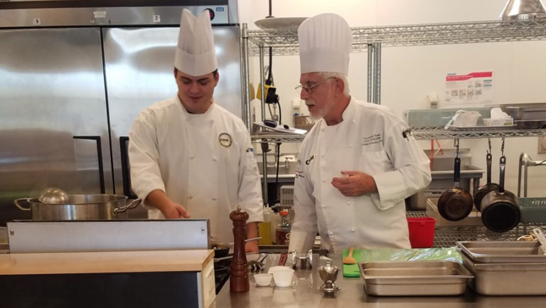 Chefs teaching in CNM Kitchens