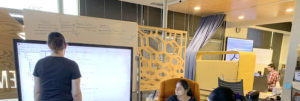 Students coding at the STEMules Center